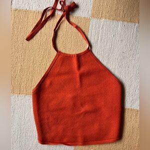 Abercrombie & Fitch Orange Halter Top
